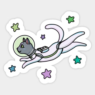 Space pets - kitty Sticker